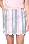 Golftini Vintage Vibes Skort In Multi In Blue