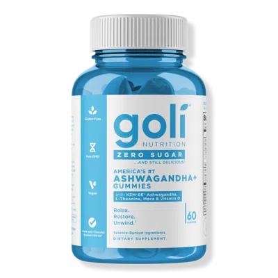 Goli Nutrition Zero Sugar Ashwagandha+ Gummies In Transparent
