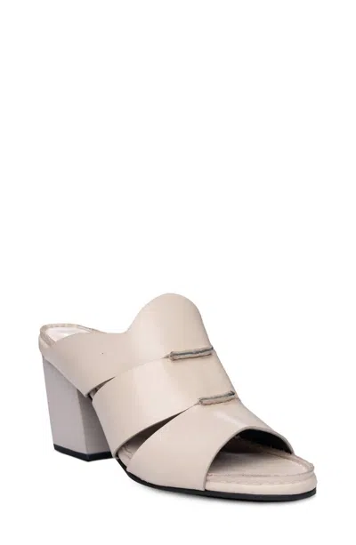 Golo Seamingly Soy Leather Strapped Heel Sandals In Cream In White