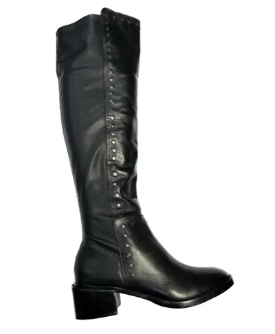 Golo Sleek Over-the-knee Boot In Noir Vintage Calf In Multi