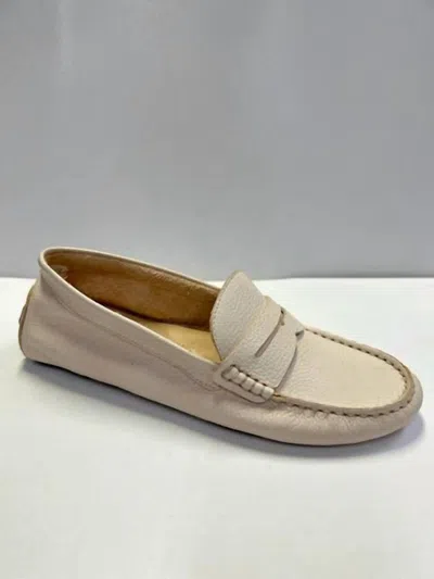 Golo Women's Drive Loafer In Tumbled Nappa In Beige