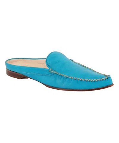 Golo Women's Keaton Leather Sandal In Teal Leather In Blue