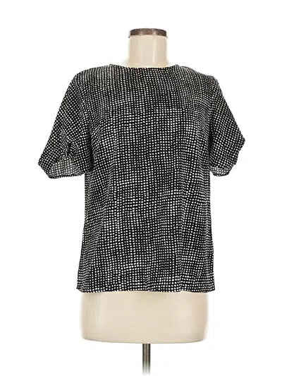 Pre-owned Gomorn Short Sleeve Blouse In Black