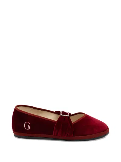 Gondolina Biennale Bow-style Ballet Flats In Red