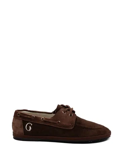 Gondolina Briccola Suede Boat Shoes In Brown