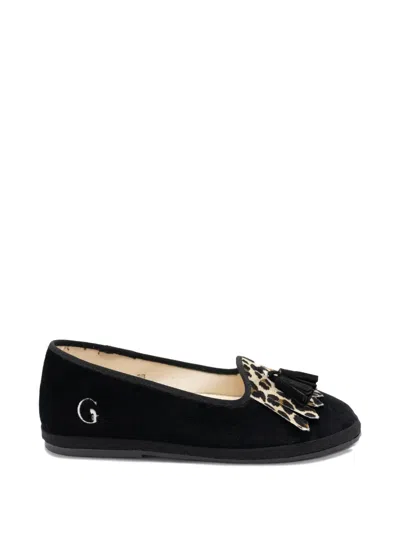 Gondolina Olympia Fringe Tassel Loafers In Black