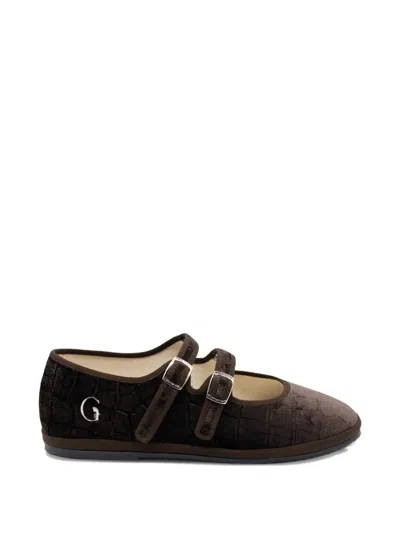 Gondolina Sigari Mary Jane Ballet Flats In Brown