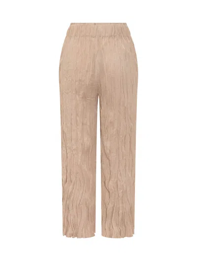 Gongdid Design Classic Straight Leg Trousers In Peach