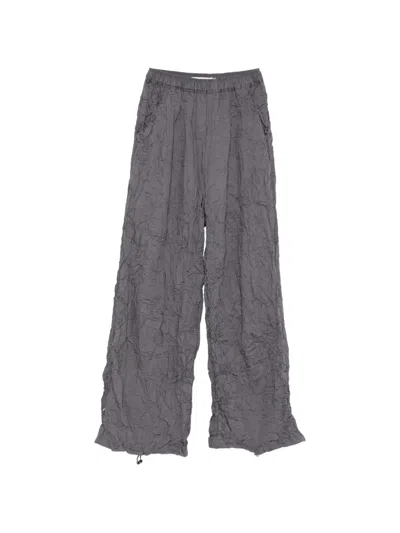 Gongdid Design Elasticated-waistband Trousers In Gray