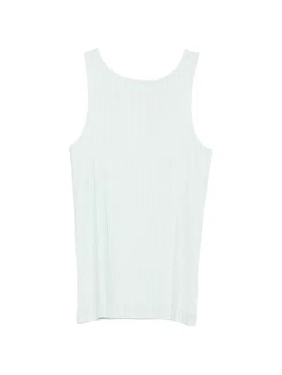 Gongdid Design Pleated Tank Top In Green