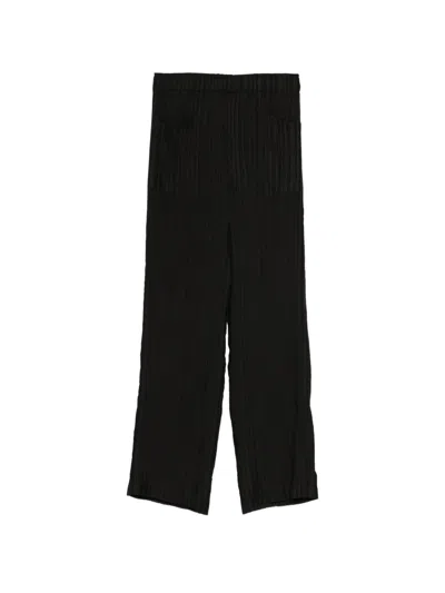 Gongdid Design Pleated Trousers In Black