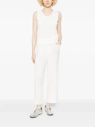 Gongdid Design Pleated Trousers In White