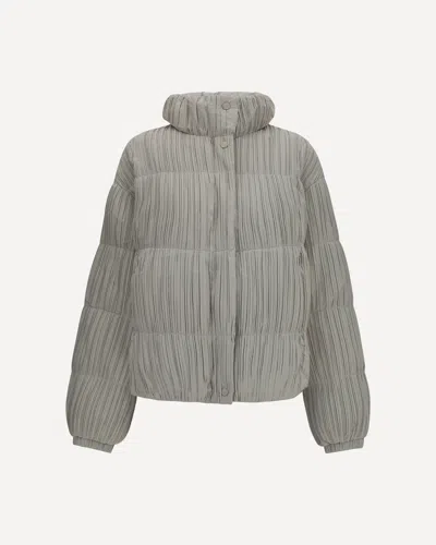 Gongdid Design Reversible High-neck Puffer Jacket In Gray