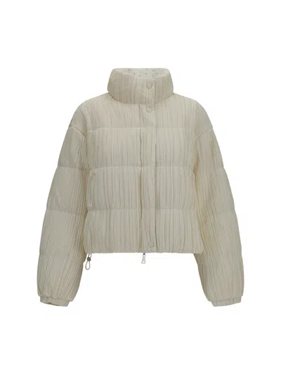 Gongdid Design Reversible High-neck Puffer Jacket In White
