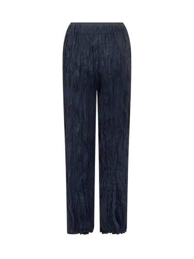 Gongdid Design Straight-leg Trousers With Enhanced Comfort In Navy