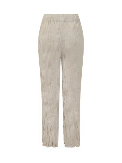 Gongdid Design Straight-leg Trousers With Enhanced Comfort In Off White