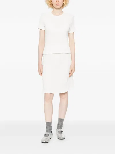 Gongdid Design Textured Mini Skirt In White
