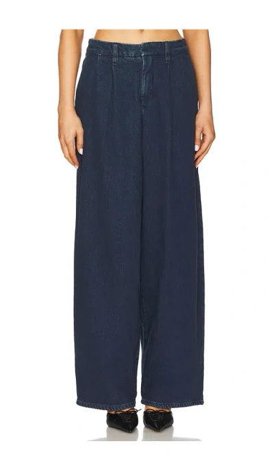 Good American 90s Pleated Trouser In Indigo724