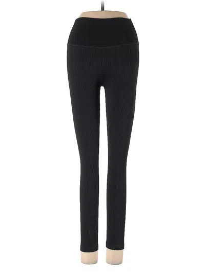 Pre-owned Good American Active Pants In Black