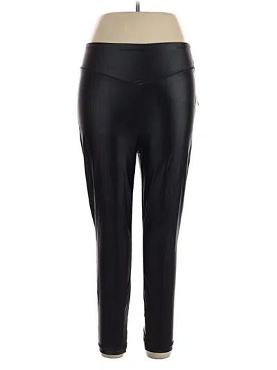 Pre-owned Good American Active Pants In Black