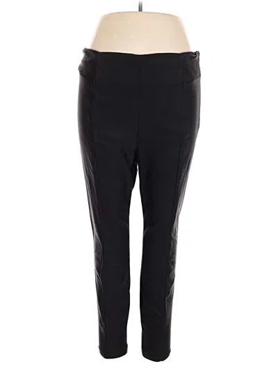 Pre-owned Good American Active Pants In Black