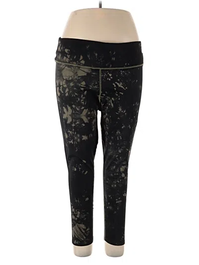 Pre-owned Good American Active Pants In Black