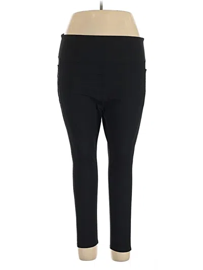 Pre-owned Good American Active Pants In Black