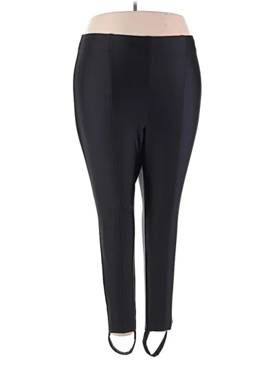 Pre-owned Good American Active Pants In Black