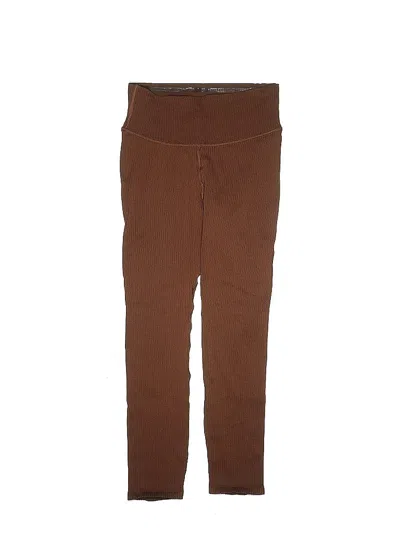 Pre-owned Good American Active Pants In Brown
