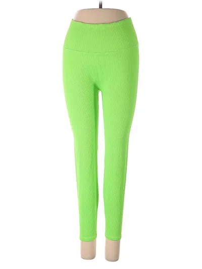 Pre-owned Good American Active Pants In Green