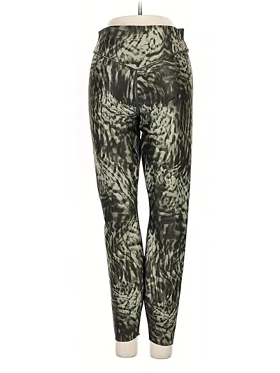 Pre-owned Good American Active Pants In Green