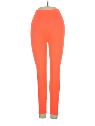 Pre-owned Good American Active Pants In Orange