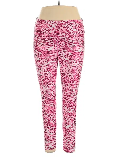 Pre-owned Good American Active Pants In Pink