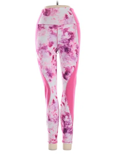 Pre-owned Good American Active Pants In Pink