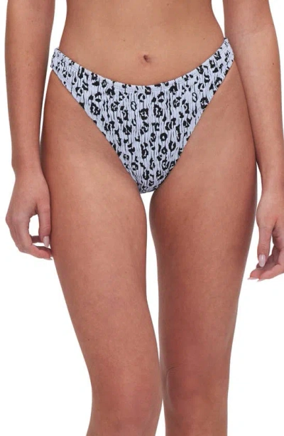 Good American Always Fit Leopard Bikini Bottoms In Glass Leopard