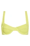 Good American Always Fit Underwire Bikini Top In Green