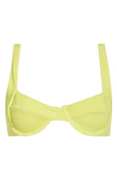 Good American Always Fit Underwire Bikini Top In Green