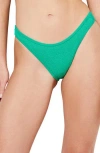 Good American Always Fits Bikini Bottoms In Jade Green001