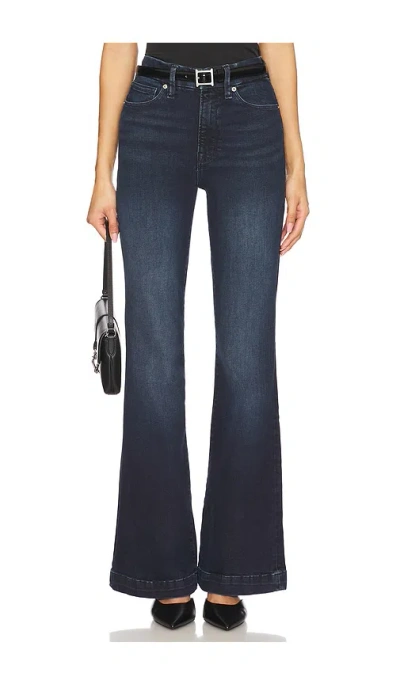 Good American Always Fits Good Legs Flare Trouser In Blue
