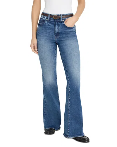 Good American Always Fits Good Legs High Rise Flare Jeans In Indigo1071 In Blue