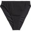 Good American Womens Metallic Cheeky Swim Bottom Separates In Black001