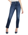 GOOD AMERICAN ALWAYS FITS HIGH RISE STRAIGHT LEG JEANS IN I446