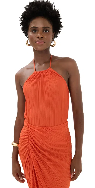 GOOD AMERICAN ALWAYS FITS PLISSE HALTER ROMA002