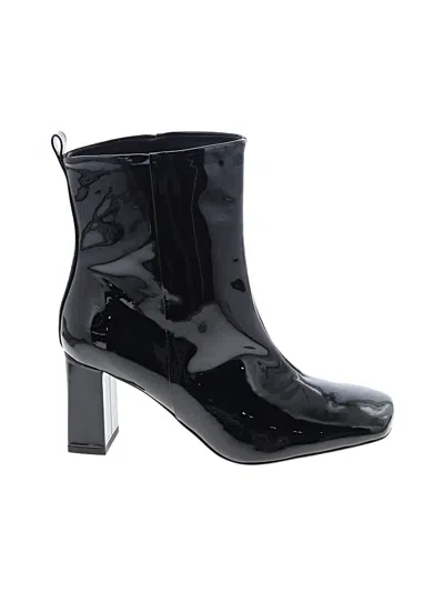 Pre-owned Good American Ankle Boots In Black