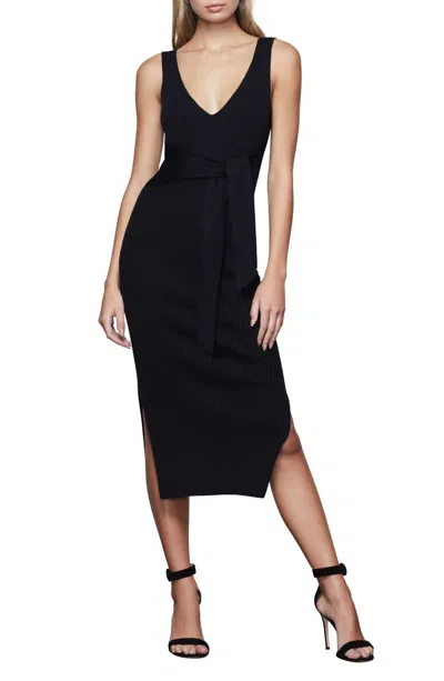 Good American Belted Body Dress In Black