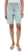 Good American Bermuda Shorts Indigo473 In Indigo473