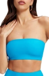 Good American Better Band Bikini Top In Atomicblue001