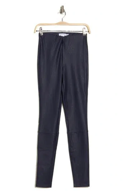 Good American Better Than Faux Leather Leggings In Ink Blue003