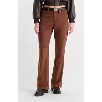 Good American Better Than Suede Good Classic Bootcut Pants In Brown