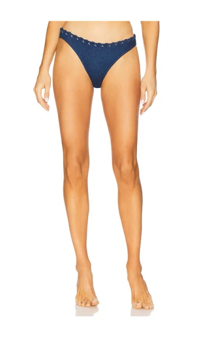 Good American Bikini Brief In Swim Denim Rinse001